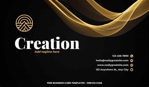 Elegant Black And Gold Business Card Template (5) | Download Hundreds ...