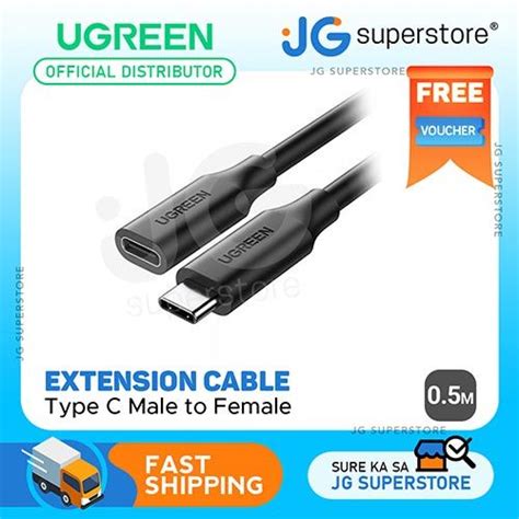 Ugreen Usb C Male To Type C Female Extension Cable Uhd 4k 60hz 3a Fast Charger For Laptop