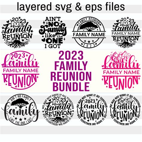 Family Reunion Svg Bundle Family Name Png Family Matching - Etsy Canada