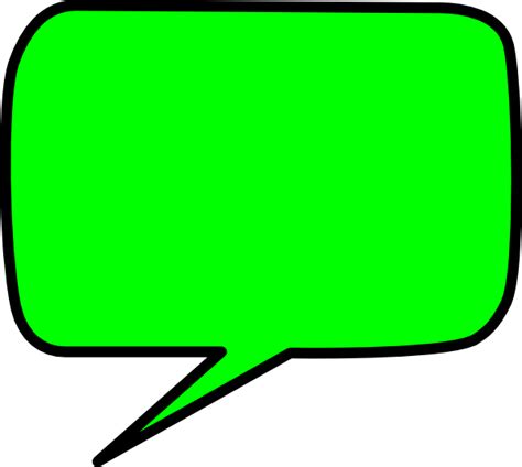 Green Speech Bubble Clip Art at Clker.com - vector clip art online, royalty free & public domain