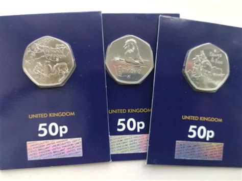 ROYAL MINT 2020 UK Winnie The Pooh BU 50p Coin Set Of Three 50p Coins