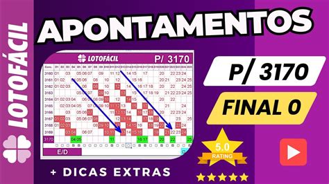 Apontamentos E Dicas Lotofacil Final Youtube