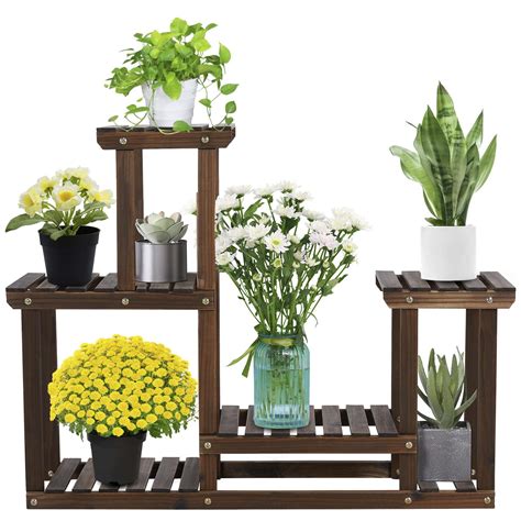 Buy Yaheetech 4 Tier Flower Stand Multi Layer Display Stand Racks With