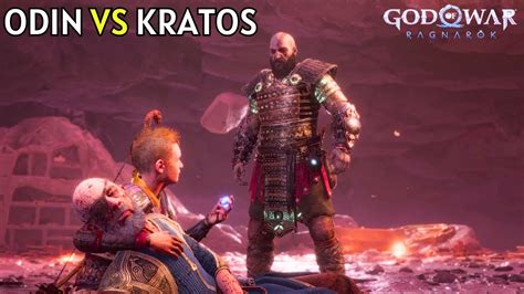 God Of War Ragnarok Odin Vs Kratos Final Fight And Death Scene Odin