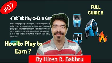 E Tuk Tuk How To Play To Earn Youtube