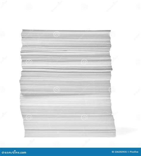 Paper Stack Pile Office Paperwork Busniess Education Stock Image