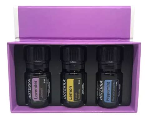 Kit Doterra De Apresentação Com 3 Óleos Essenciais 5ml Cada Parcelamento Sem Juros