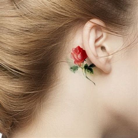 70 Pretty Behind The Ear Tattoos For Creative Juice