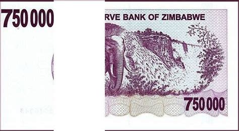 Zimbabwe 750000 Dollars 2007 Unc ½ Bundle Pack Of 50 Pcs