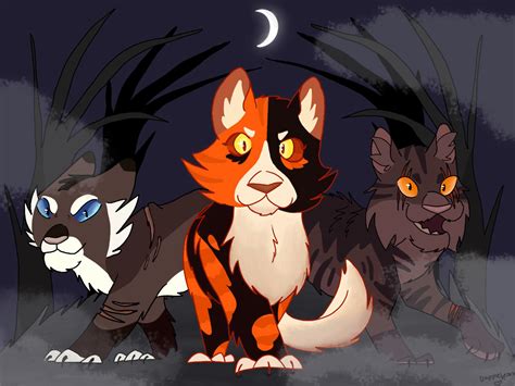 Hawkfrost Mapleshade And Brokenstar Warrior Cats