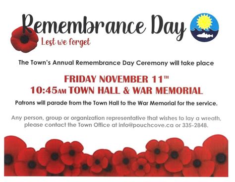 Remembrance Day Ceremony | Pouch Cove