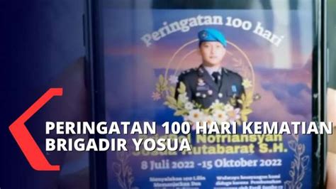 Doa Bersama Mengenang Hari Kematian Brigadir Yosua Digelar Sabtu Besok