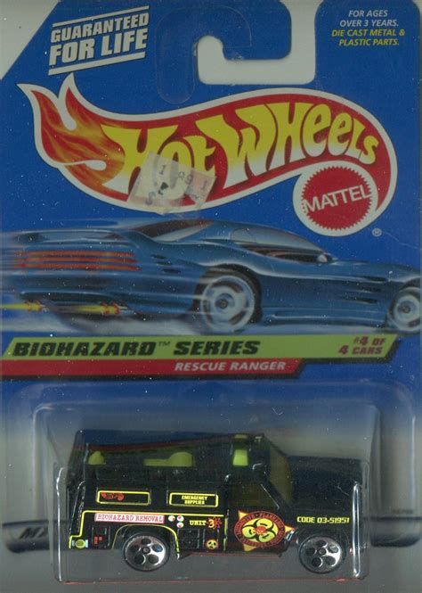 1998 Mattel HOT WHEELS BIOHAZARD SERIES RESCUE RANGER 4 Of 4 COLL 720 For Sale