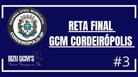 Reta Final GCM Cordeirópolis 03 YouTube