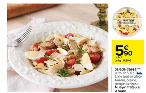 Promo Salade Caesar Chez Carrefour Icatalogue Fr