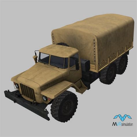 Ural-375D-canopy.RU.desert 3D Model | MVRsimulation