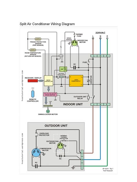 Split Air Conditioner Wiring Air Conditioning Hvac