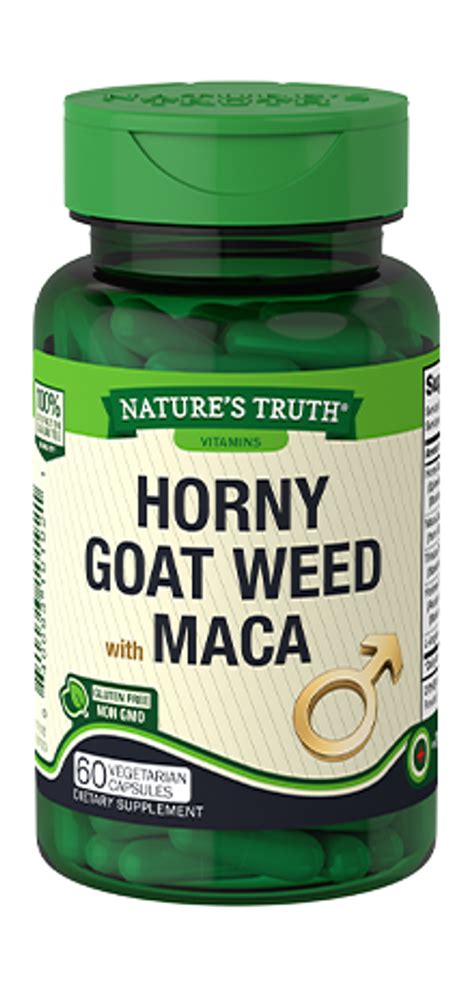 Nature S Truth Horny Goat Weed With Maca Dietary Supplement 60 Capsules Thrifty White Health