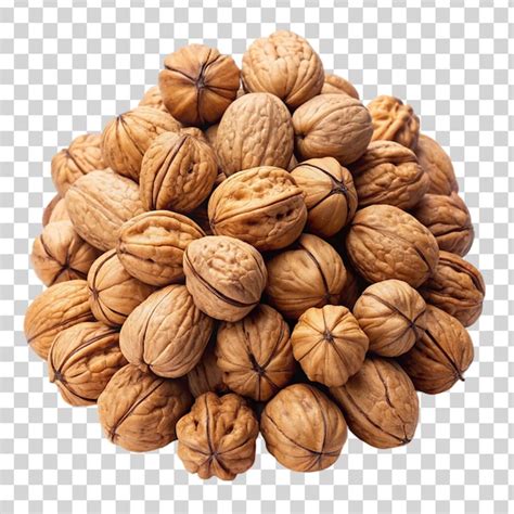 Premium Psd Pile Of Walnuts Isolated On Transparent Background