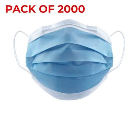 2000x Surgical Grade Face Mask Type Iir Ce 3 Ply Ear Loop Infection