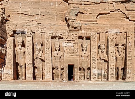 The Temple Of Hathor And Nefertari Called The Small Temple In Abu