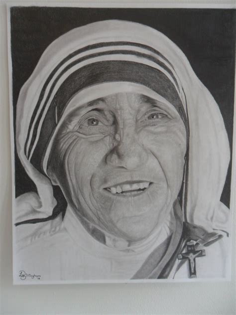 Mother Teresa Easy Pencil Drawing