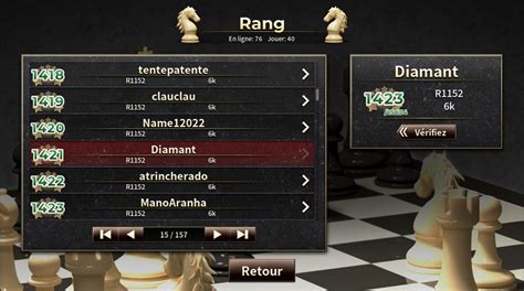 CLASSEMENT Les échecs Lv 100