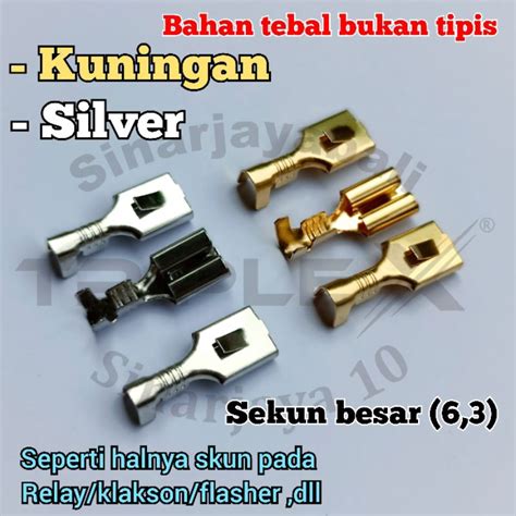 Jual Skun Kabel Terminal Sekun Kuningan Konektor Relay Klakson Flasher