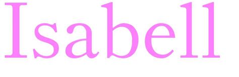 isabell   girls meaning popularity  origin