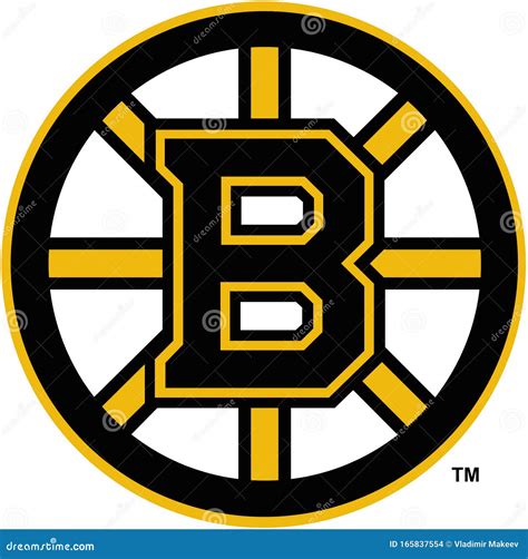 The Emblem Of The Hockey Club Boston Bruins Usa Editorial Stock Image