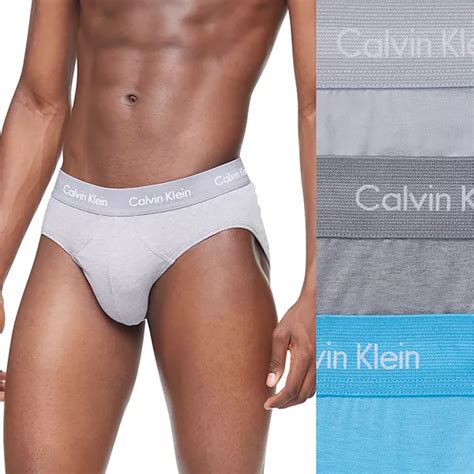 Mens Calvin Klein 3 Pack Cotton Stretch Briefs