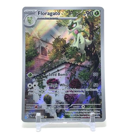 Pokemon TCG Floragato 197 193 Illustration Rare Paldea Evolved Full Art