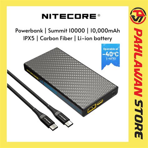 Nitecore Powerbank Mah Summit Lightweight Ultra Compact