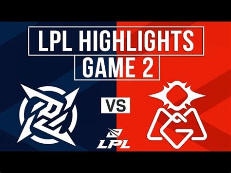 Nip Vs Omg Highlights Game Lpl Spring Ninjas In Pyjamas Vs