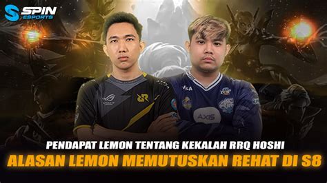 Pendapat Rrq Lemon Evos Antimage Tentang Kekalahan Teamnya Alasan