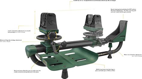 Caldwell Lead Sled Dft Rifle Shooting Rest With Adjustable