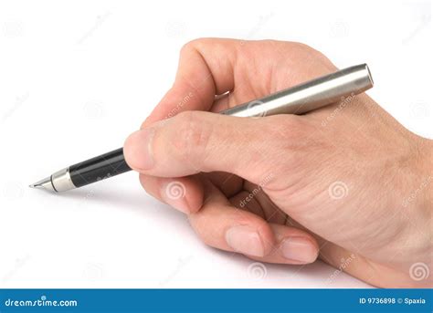 Hand Holding Pen Royalty Free Stock Photos Image