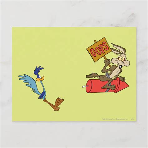 Wile E Coyote and ROAD RUNNER™ Acme Products 5 2 Postcard | Zazzle