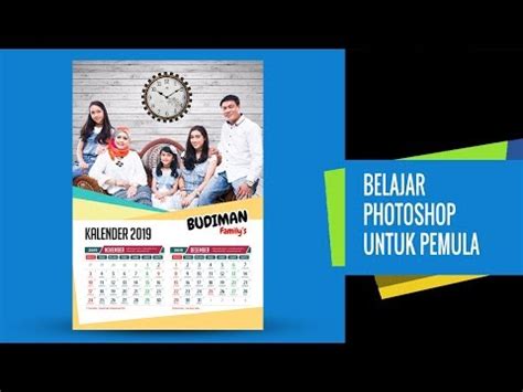 CARA MEMBUAT DESAIN KALENDER PHOTOSHOP PEMULA YouTube