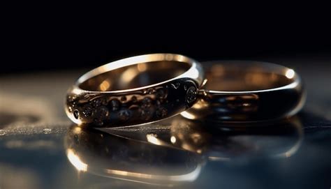 Free Photo Shiny Gold Wedding Ring Symbolizes Eternal Love Generated