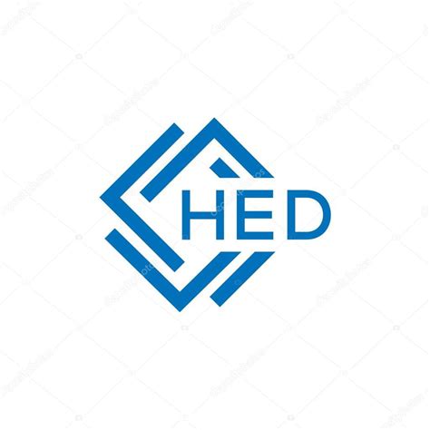 Diseño Del Logotipo De La Letra Hed Sobre Fondo Blanco Hed Creativo