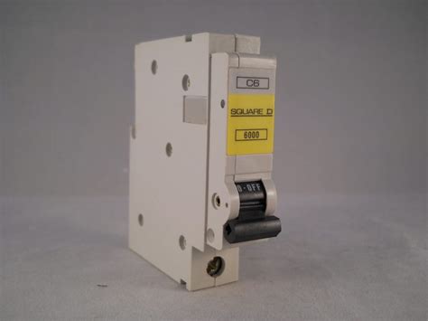 Square D QOE MCB 6 Single Pole Qwikline Breaker Type C 6A QO106EC6