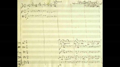 Mozart - Requiem - Lacrymosa - Autograph - YouTube