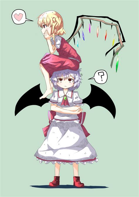 Remilia Scarlet And Flandre Scarlet Touhou Drawn By Otokichi Wo