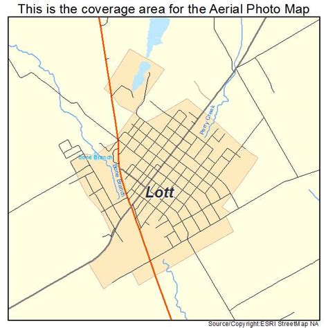 Aerial Photography Map of Lott, TX Texas