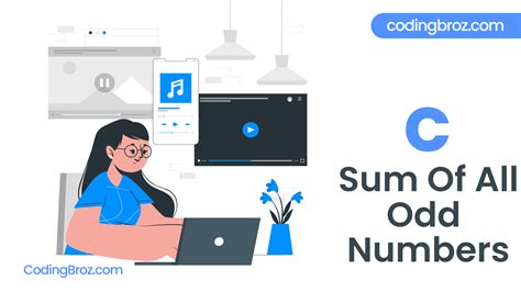 C Program To Find Sum Of Odd Numbers Codingbroz