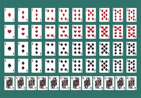 poker cards vector art icons  graphics