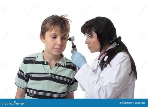 Ear infection stock image. Image of otoscope, paediatrician - 5888789