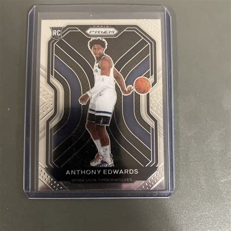 Panini Prizm Anthony Edwards Rookie Base Rc Timberwolves