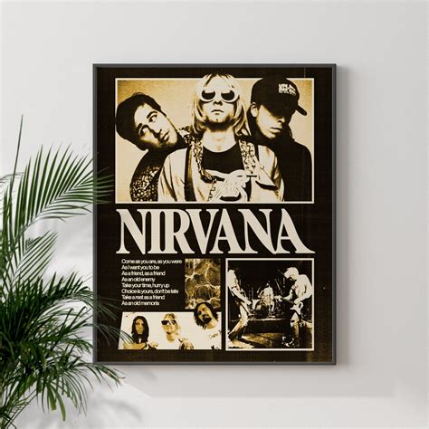 Nirvana Inspired Poster Nirvana Wall Art Nirvana Art Retro - Etsy